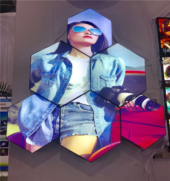 六边形卡布灯箱