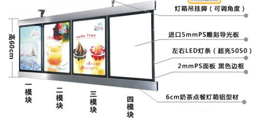 奶茶灯箱
