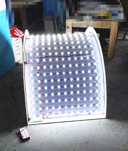 圆形包柱卡布灯箱